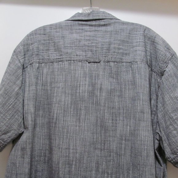Alexander Julian Colours Shirt Mens Short Sleeve Gray w Snap Buttons - Picture 7 of 16